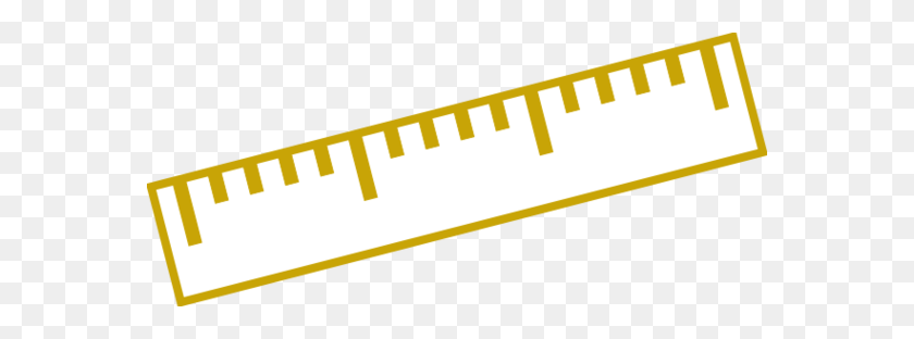 570x252 Yellow Ruler Clipart - Highlighter Clipart