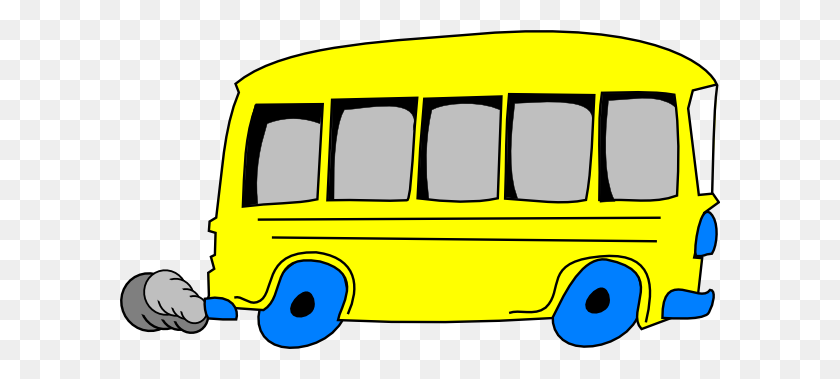 600x319 Желтый Школьный Автобус Картинки - Туристический Автобус Клипарт