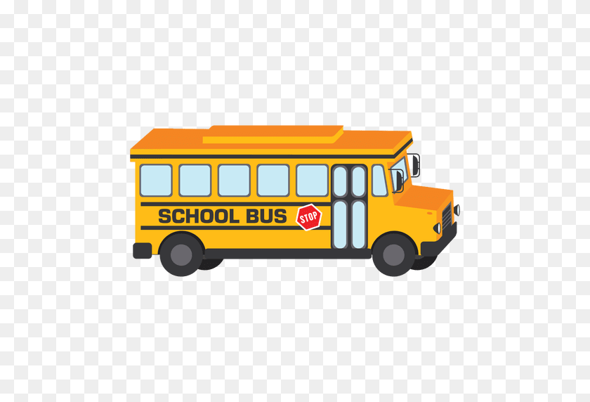 512x512 Желтый Дизайн Школьного Автобуса - Школьный Автобус Png