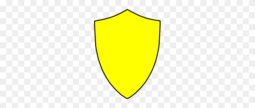 219x297 Yellow Shield Clip Art - Shield Images Clipart