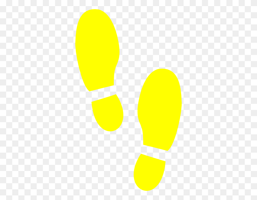 348x595 Yellow Shoe Cliparts - Boot Print PNG