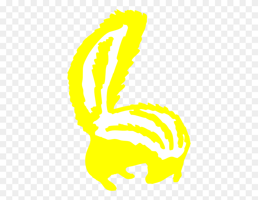402x592 Yellow Skunk Clip Art - Skunk Clipart