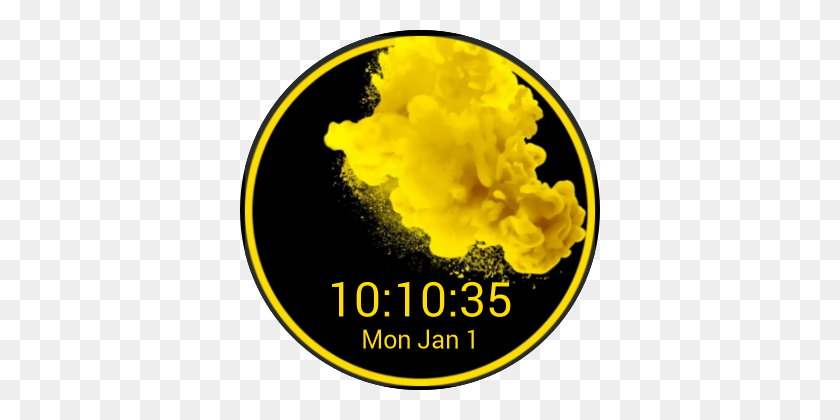 360x360 Yellow Smoke For Watch Urbane - Yellow Smoke PNG