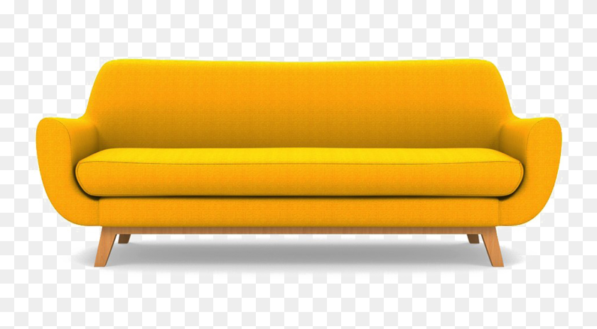 965x500 Yellow Sofa Png Clipart - Sofa PNG
