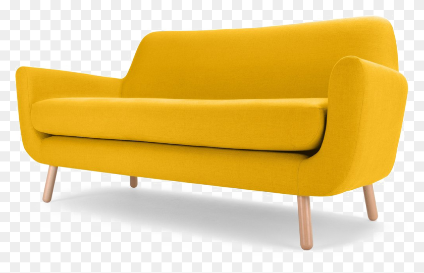 1000x617 Yellow Sofa Png Image - Sofa PNG