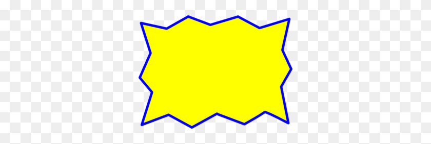 300x222 Желтый Пузырь Речи Картинки - Пузырь Границы Клипарт