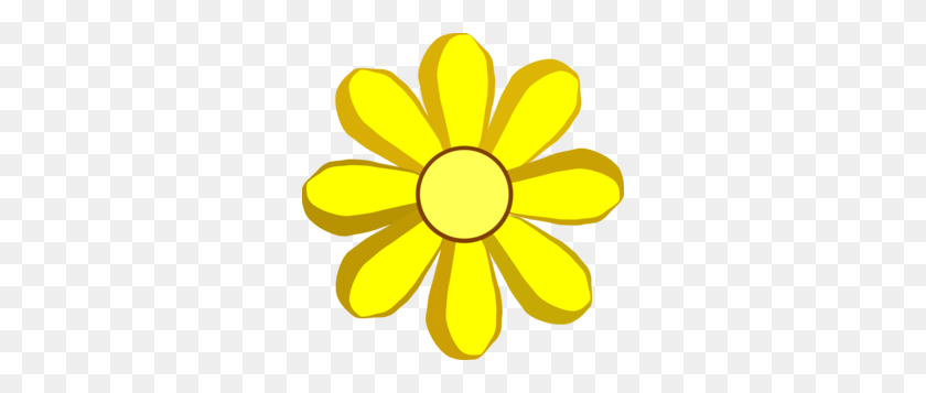292x297 Желтый Весенний Цветок Клипарт - Весенние Цветы Клипарт