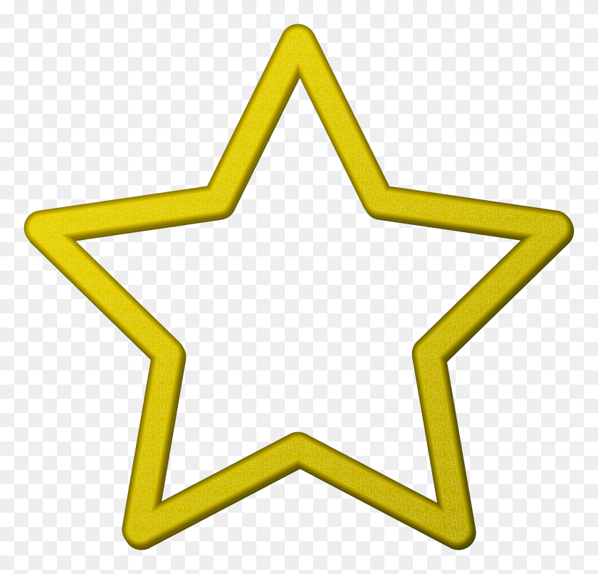 8000x7653 Yellow Star Border Frame Png Clip - Yellow Border PNG