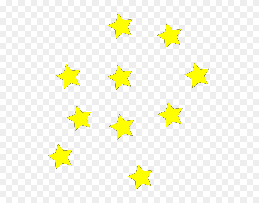 552x599 Yellow Star Clipart - Gold Star Clipart