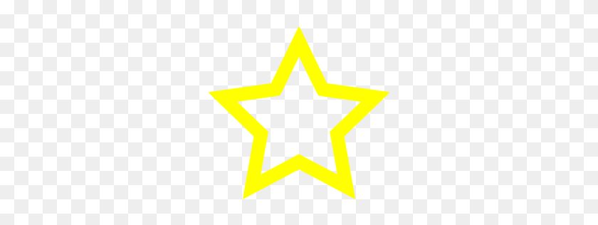 256x256 Icono De Estrella Amarilla - Estrella Amarilla Png