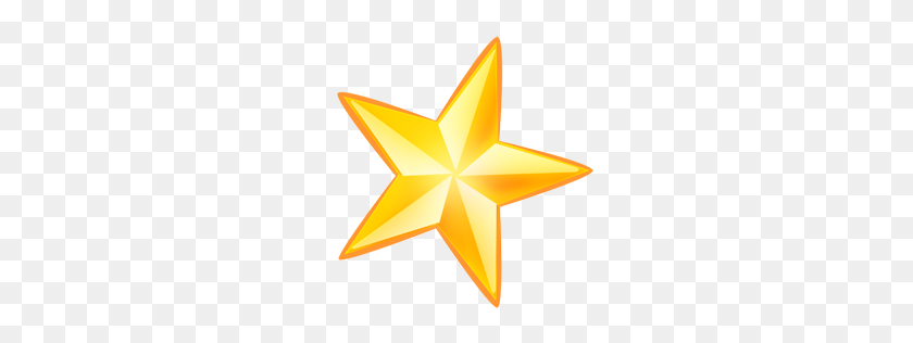 256x256 Yellow Star Two Isolated Stock Photo - Yellow Star PNG