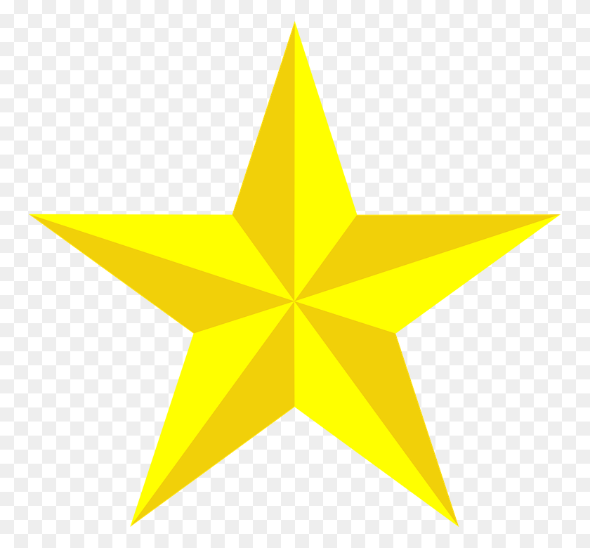 757x720 Yellow Star Vector Png Png Image - Star Vector PNG