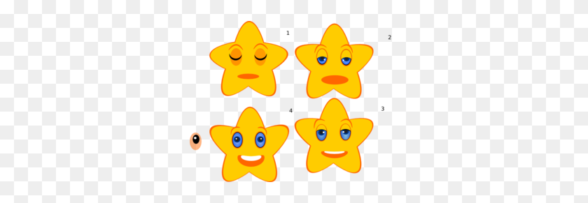 298x231 Yellow Stars Emotions Clip Art - Emotions Clipart
