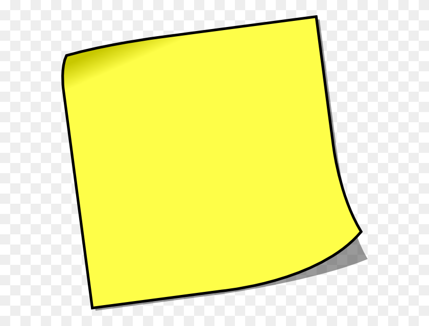 600x580 Yellow Sticky Notes Clipart Sticky Notes, Notes - Process Clipart