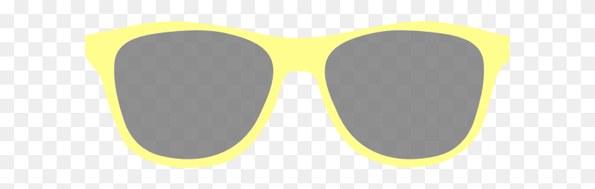 600x208 Gafas De Sol Amarillas Cliparts - Gafas De Sol De Aviador Clipart