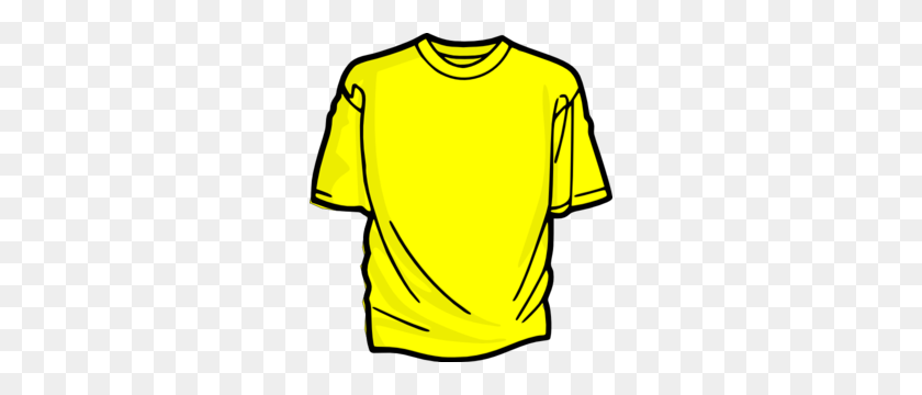 276x300 Imágenes Prediseñadas De Camiseta Amarilla - Camiseta Clipart Png