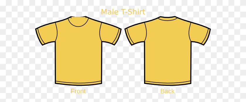 600x291 Yellow T Shirt Clip Art - Yellow Shirt Clipart