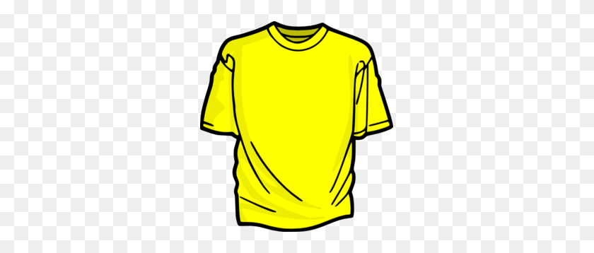 273x298 Yellow T Shirt Clip Art - Tee Shirt Clip Art