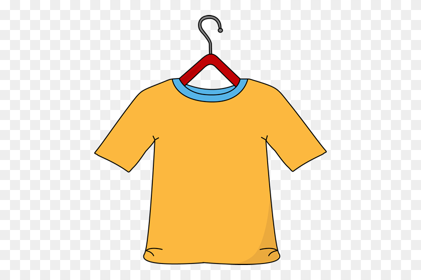 464x500 Yellow T Shirt Clipart - Change Clothes Clipart