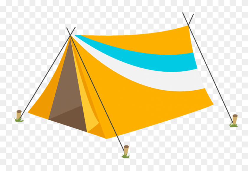 850x567 Yellow Tent Png - Tent PNG