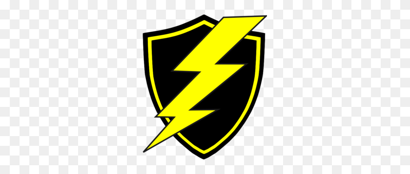 255x298 Yellow Thunder Logo Clip Art - Thunder And Lightning Clipart