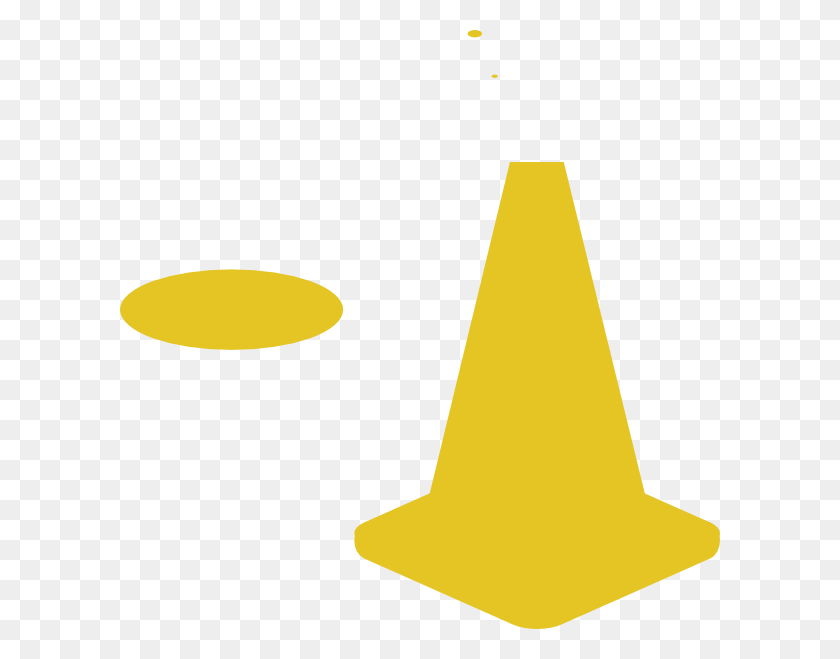 600x599 Yellow Traffic Cone Clip Art - Safety Cone Clip Art
