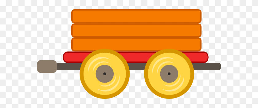 600x293 Клипарты Желтый Поезд - Клипарт Колеса Поезд