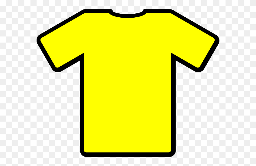 600x486 Yellow Tshirt Clip Art - Tee Shirt Clip Art