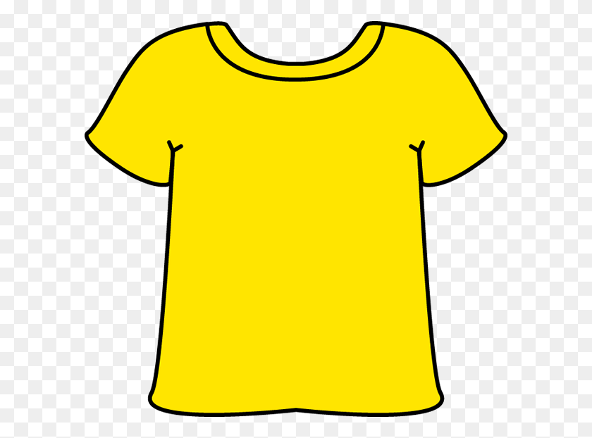 600x562 Yellow Tshirt T Shirt, Yellow - Sleeve Clipart
