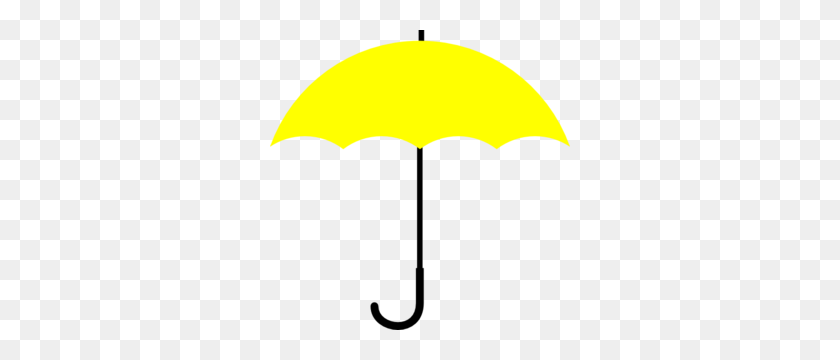 300x300 Yellow Umbrella Black Handle Clip Art Bacheloretteridal Party - Reunion Clipart