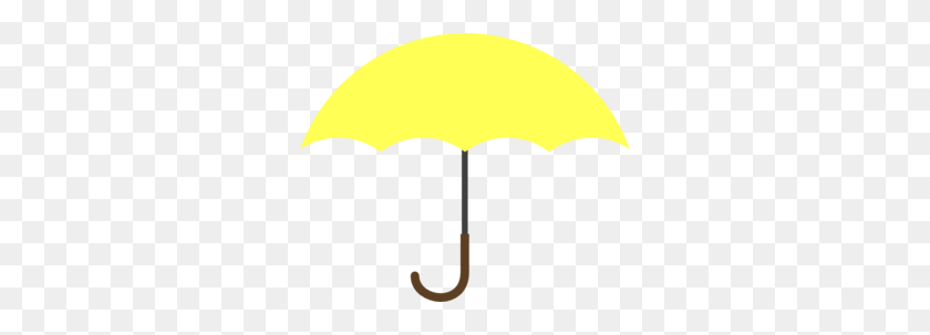 298x243 Yellow Umbrella Clip Art - Umbrella Rain Clipart