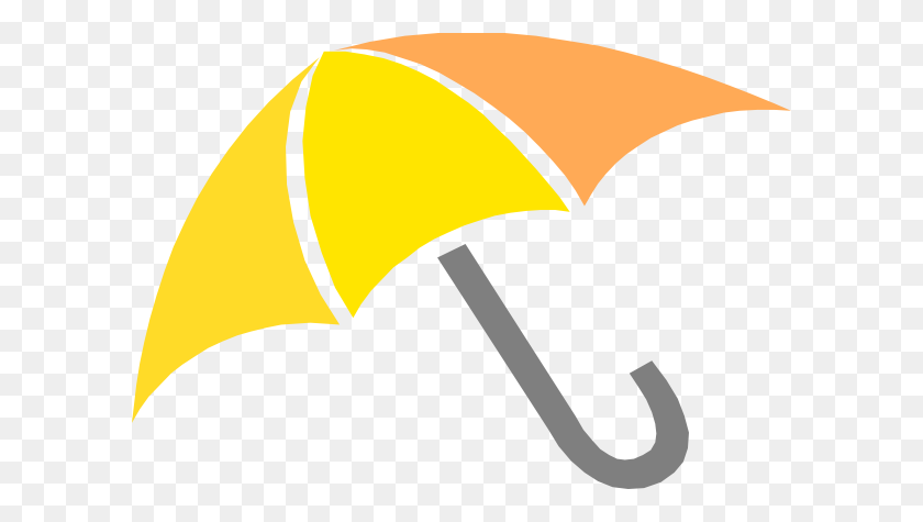 600x415 Yellow Umbrella Clipart - Parasol Clipart