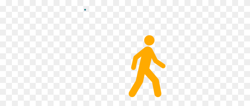 273x298 Yellow Walking Man Clip Art - Walking Person PNG