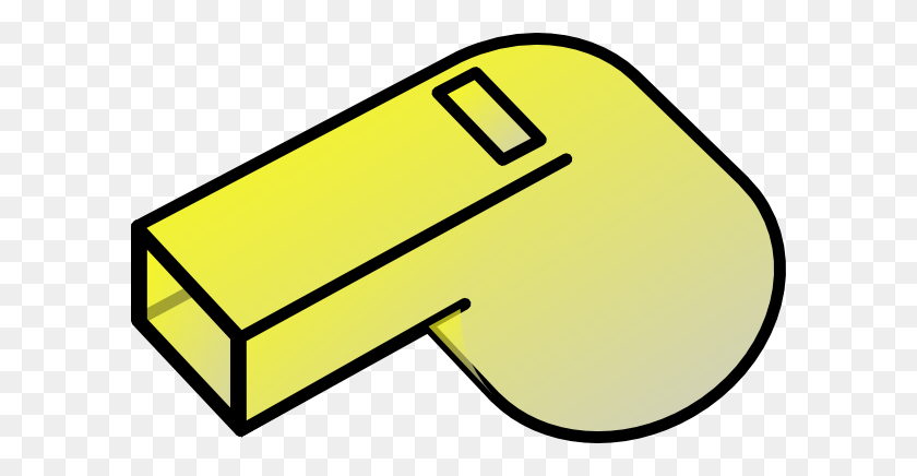 600x376 Yellow Whistle Clip Art - Whistle Clipart