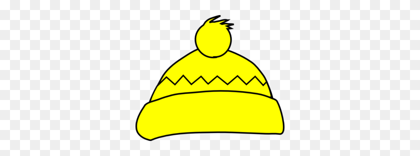 298x252 Yellow Winter Hat Clip Art - Winter Hat Clipart