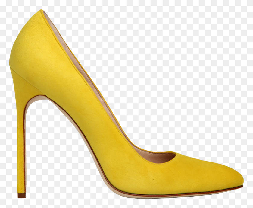 2622x2117 Png Желтая Женская Обувь - Золотой Блеск Фон Png