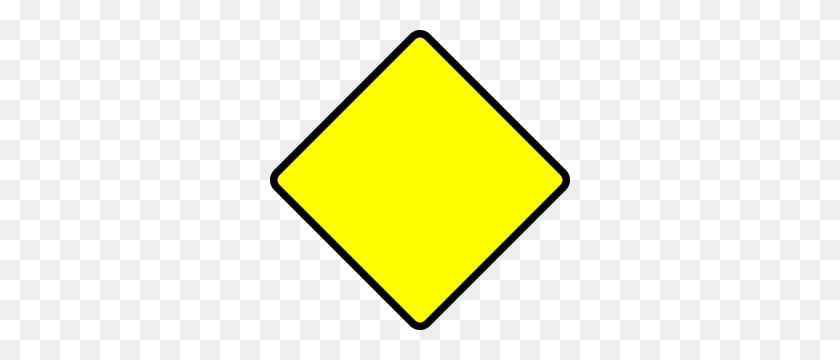 300x300 Yellow Yield Sign Clipart - Yield Sign Clip Art