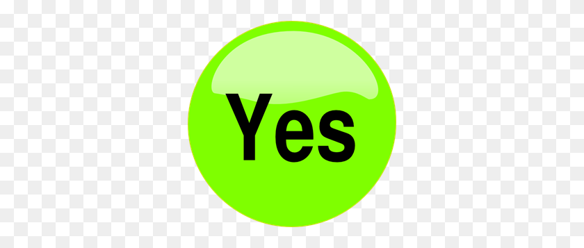 300x297 Yes Button Png Clip Arts For Web - Yes No Clipart