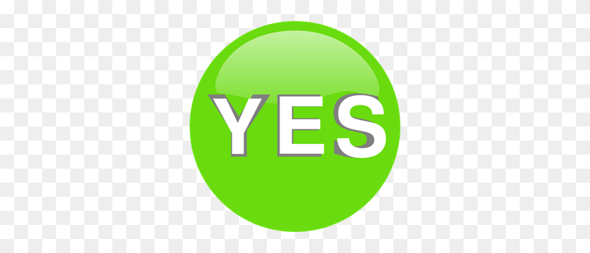 300x300 Yes Button Png Clip Arts For Web - Yes PNG