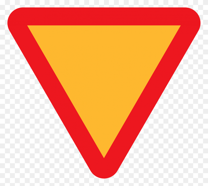 2397x2128 Yield Roadsign Icons Png - Yield Sign PNG
