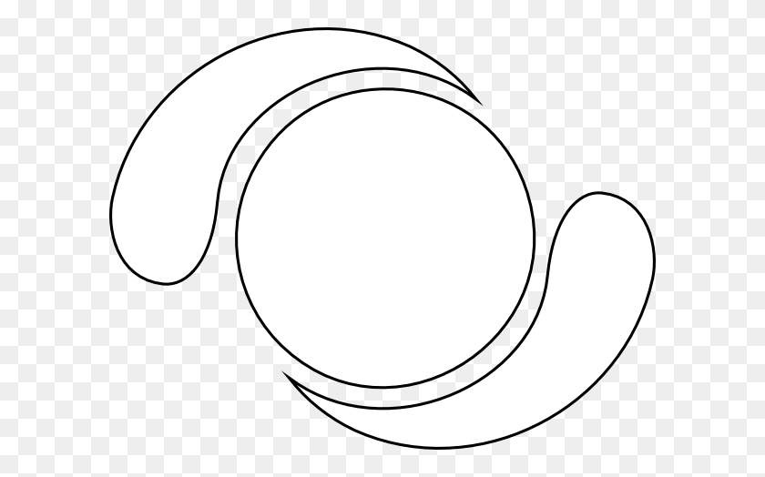 600x464 Yin Yang Circle Shapes Clip Art - Yin Yang Clipart