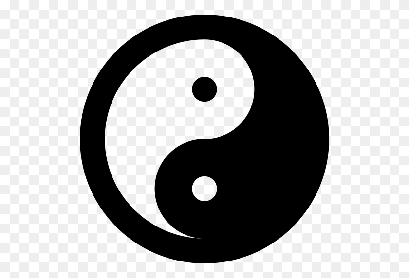 512x512 Yin Yang Icon With Png And Vector Format For Free Unlimited - Yin And Yang PNG