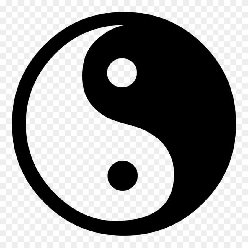 958x958 Yin Yang Sign Clipart Image - Sign In Clipart
