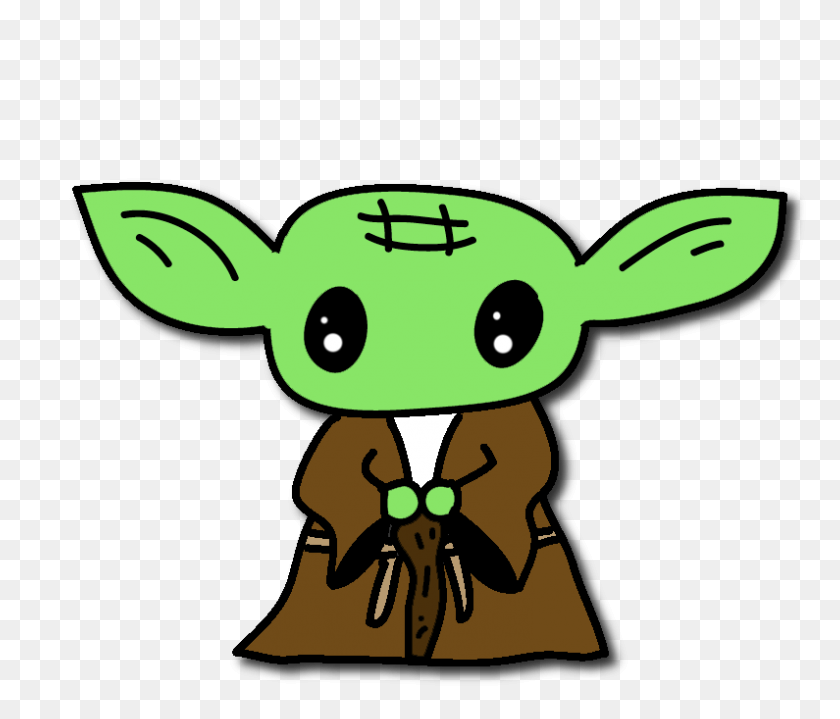795x672 Yoda Cartoon Png - Yoda PNG