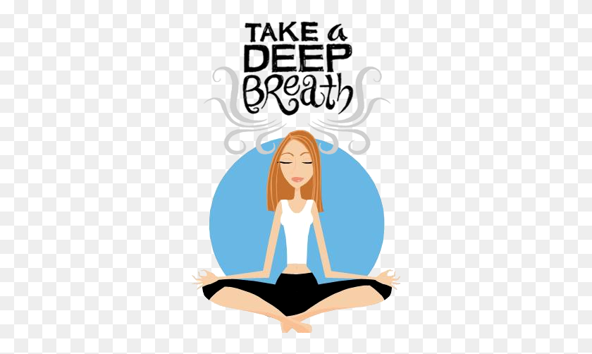 296x442 Yoga Clipart Belly Breathing - Tummy Clipart