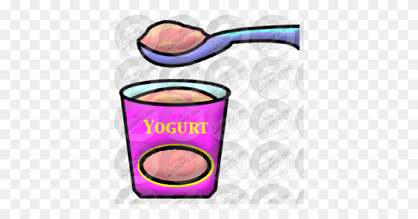 380x380 Imagen De Yogur Para Uso En Terapia En El Aula - Clipart De Yogur