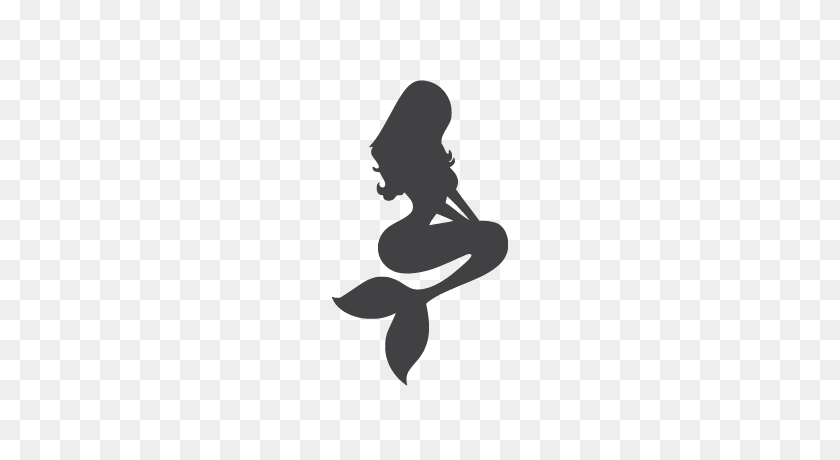 400x400 Yoonek Graphics Little Mermaid Decal Sticker For Car - Mermaid Tail Silhouette PNG