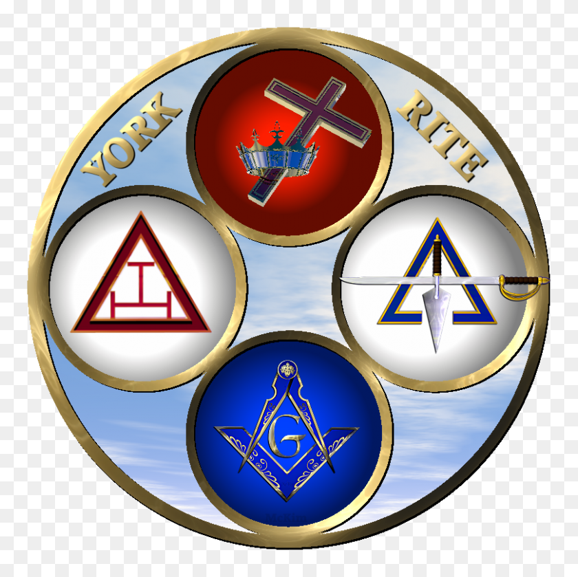 808x808 York Rite Masonic Clip Art Blackwater Craft Is Knights Of Malta - Masonic Emblems Clipart