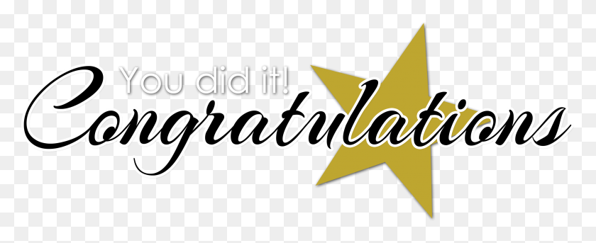 2768x1005 You Did It Png Transparent You Did It Images - Did You Know PNG