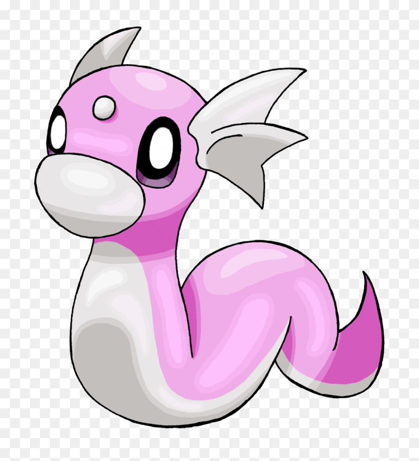 1024x1137 You Know What Else Is Adorable And Pink Shiny Dratini Pokemongo - Dragonite PNG